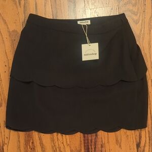 Mittoshop Black Tiered Mini Skirt
